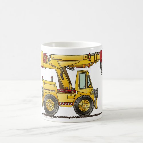 Crane Truck Construction Mugs