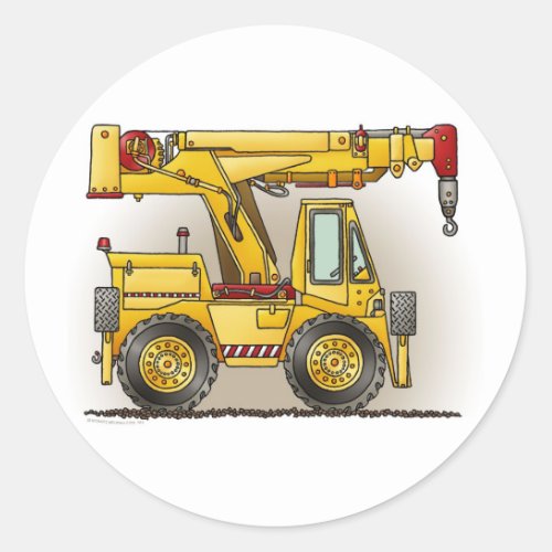 Crane Truck Kids Sticker