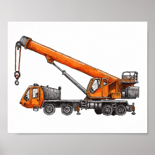 Crane Truck Poster (Front)