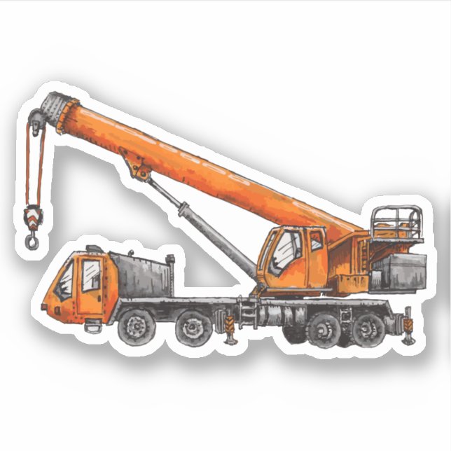 Crane Truck Sticker (Front)