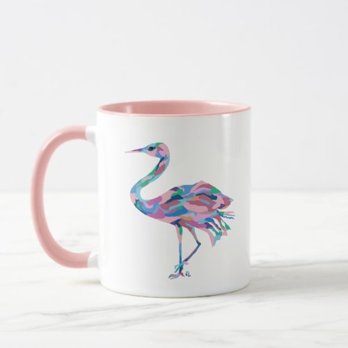 Crane Watercolor Coffee Mug