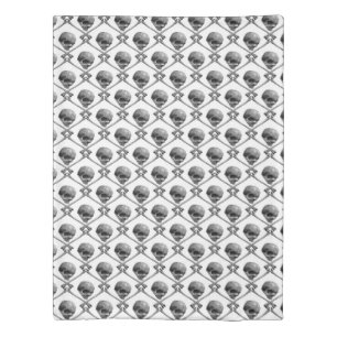 Craneo pattern duvet cover