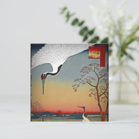 Cranes and Blue Water (Standing Front)