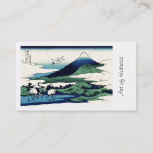 Cranes Fly Toward Mountain Business Card