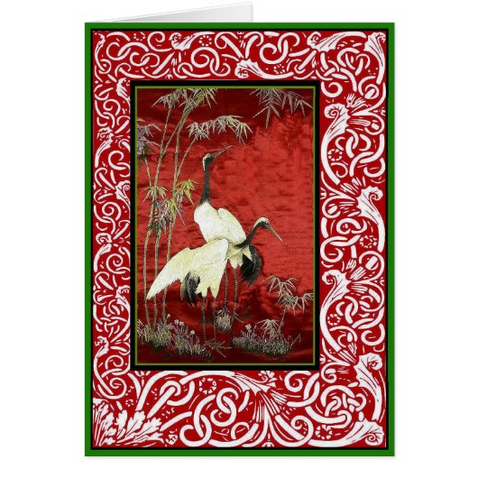 Cranes in Bamboo Cards (Front)