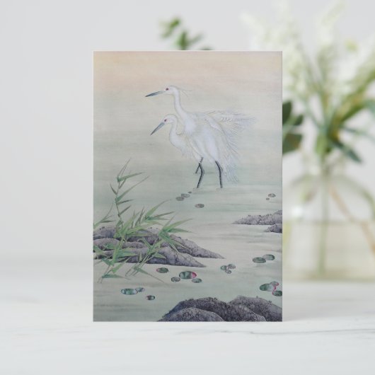 Cranes in Chinese River  (Standing Front)