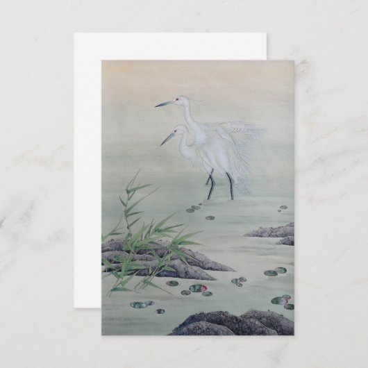 Cranes in Chinese River  (Front/Back)