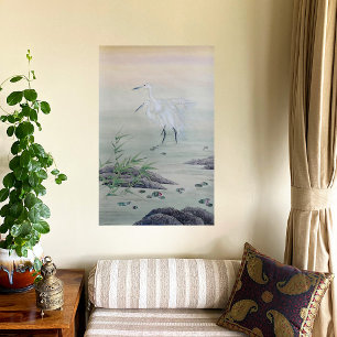 Cranes in Chinese River  Canvas Print