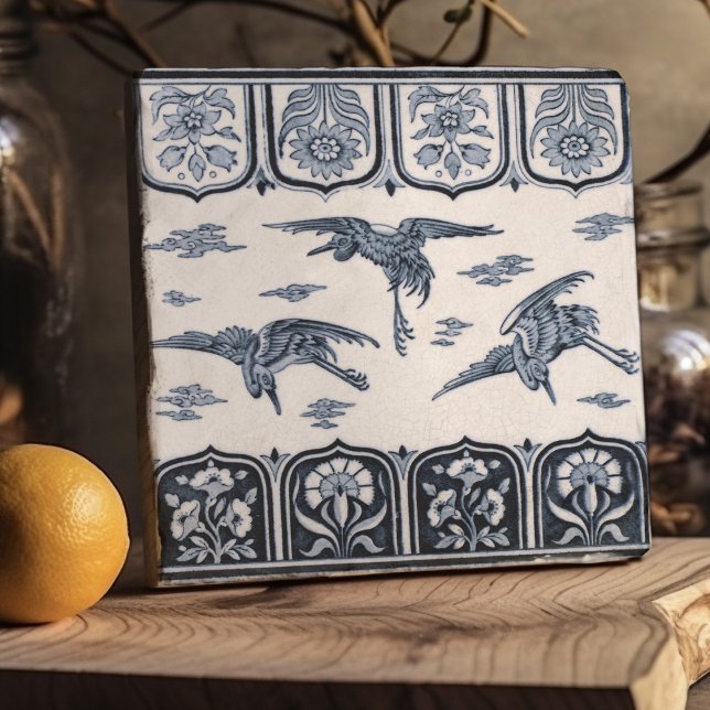 Cranes in Flight by Christopher Dresser Victorian Trivet (Creator Uploaded)