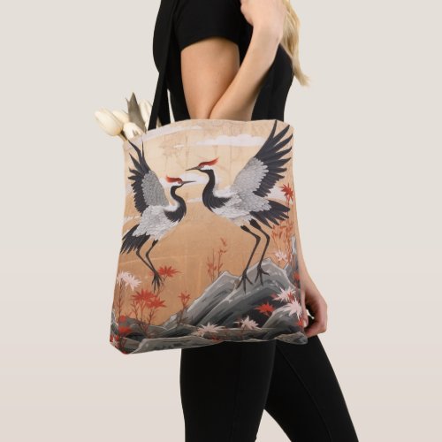 Cranes In The Spring  Tote Bag
