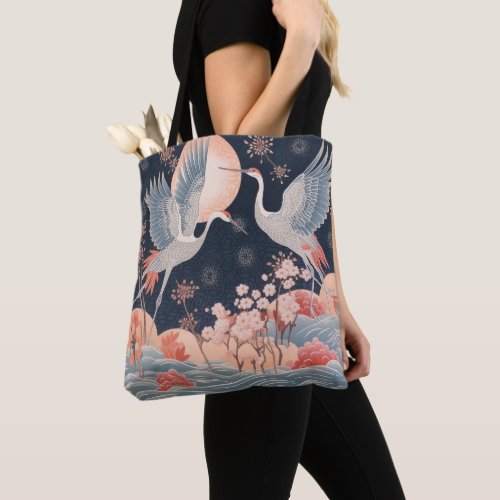 Cranes In The Spring  Tote Bag