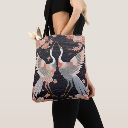 Cranes In The Spring  Tote Bag