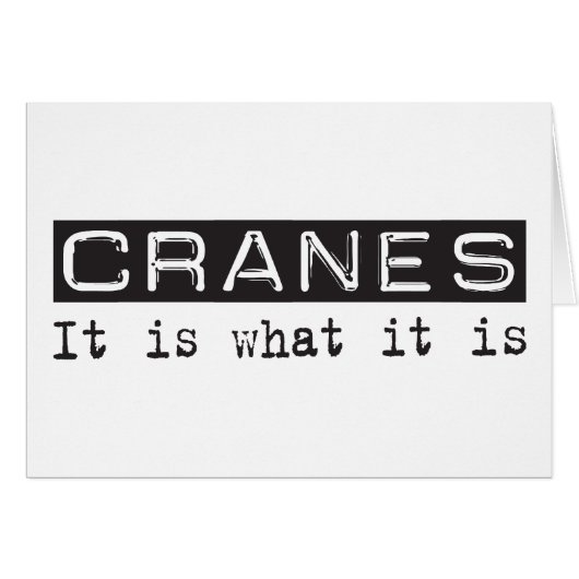 Cranes It Is Cards (Front Horizontal)