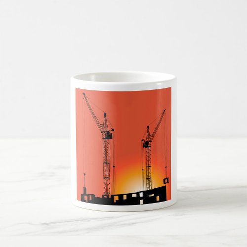 Cranes On A Building Coffee Mug