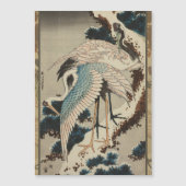 Cranes on a Snow Covered Pine Hokusai (Front)
