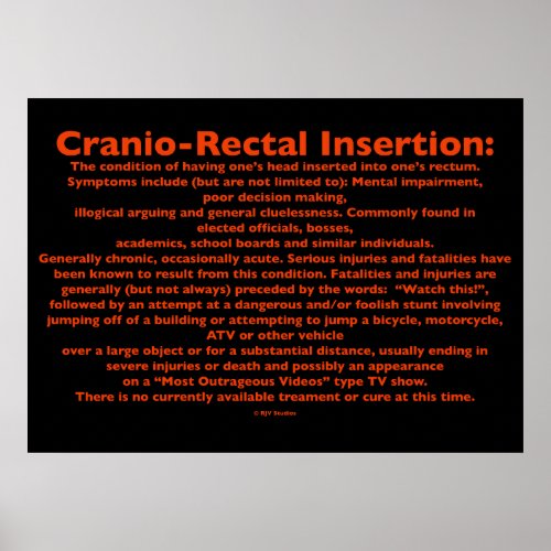 Cranio_Rectal Insertion Poster