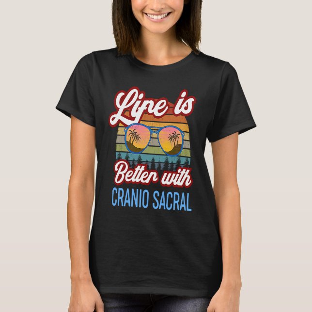 Cranio Sacral Sunset  With Cranio Sacral T-Shirt (Front)