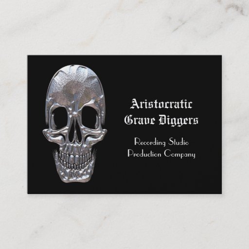 Customizable Cranium Sound Ghost Professional Business Card