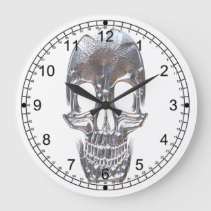 Cranium Sound Ghost Skull Large Clock