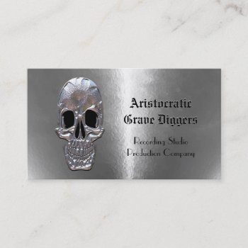Cranium Sound Ghost Skull Professional Business Card by LiquidEyes at Zazzle