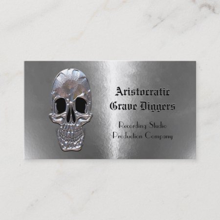 Cranium Sound Ghost Skull Professional Business Card