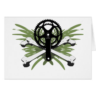 Crankset Bones - green Cards