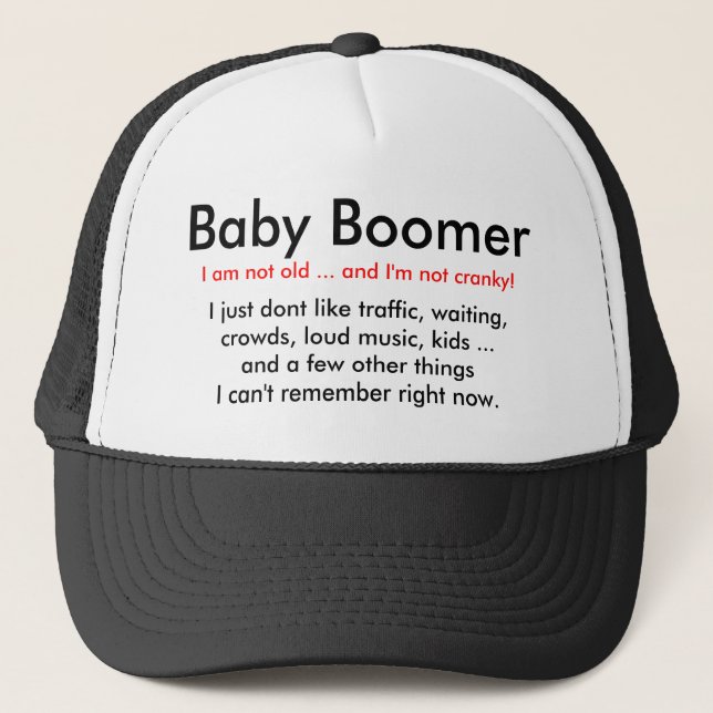 Cranky Baby Boomer - Hat (Front)