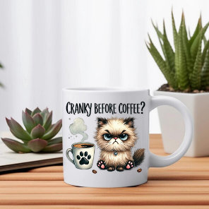 Cranky Before Coffee, Grumpy Cat Coffee Mug