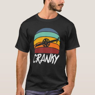 Cranky Bike Bmx Mtb Biking Cycling Retro Vintage T-Shirt