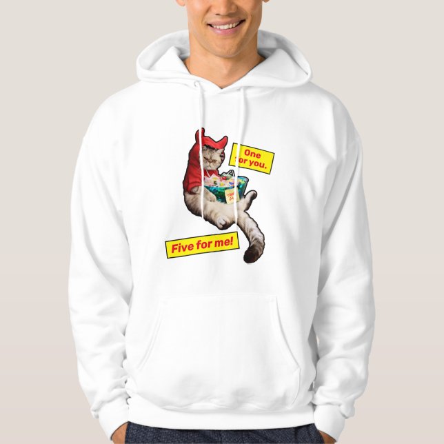 Cranky Devil Cat Hoodie (Front)