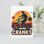 Cranky: Energise Your Ride – Fun Biker Tee (Standing Front)