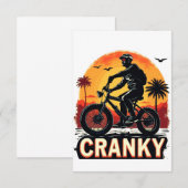 Cranky: Energise Your Ride – Fun Biker Tee (Front/Back)