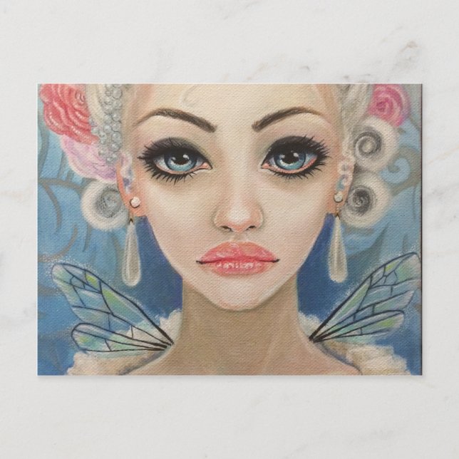 Cranky Fairy Original Art Postcard (Front)
