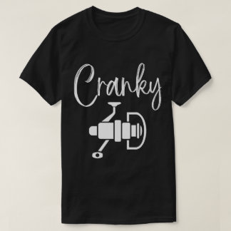 Cranky Funny Fishing Lover Retro T-Shirt