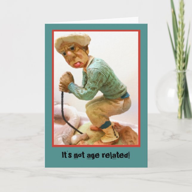Cranky Golfer Birthday Card (Front)
