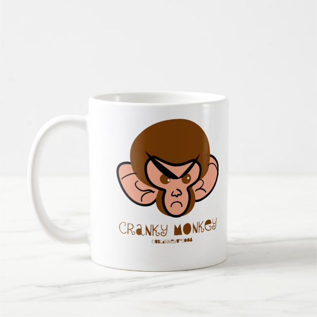 cranky monkey mug (Left)