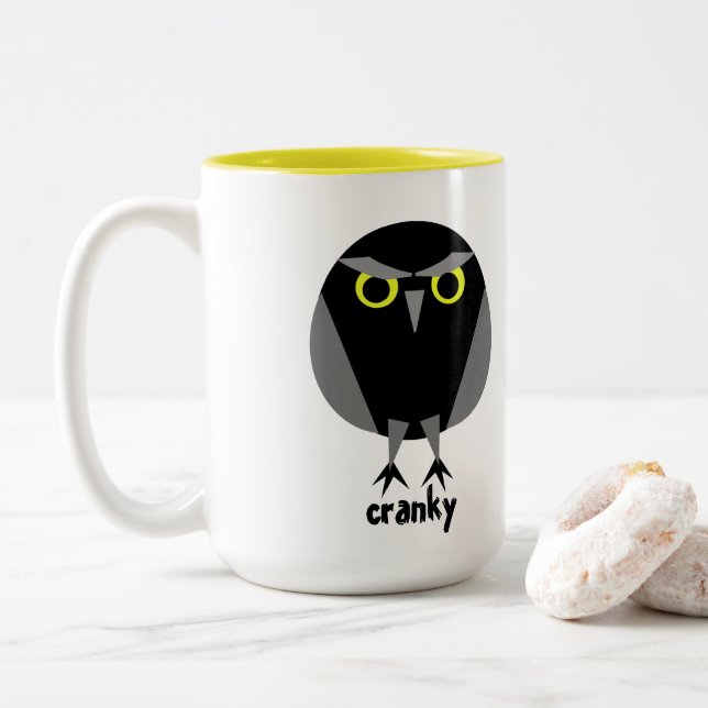 Cranky Mug (2-Sided) (With Donut)
