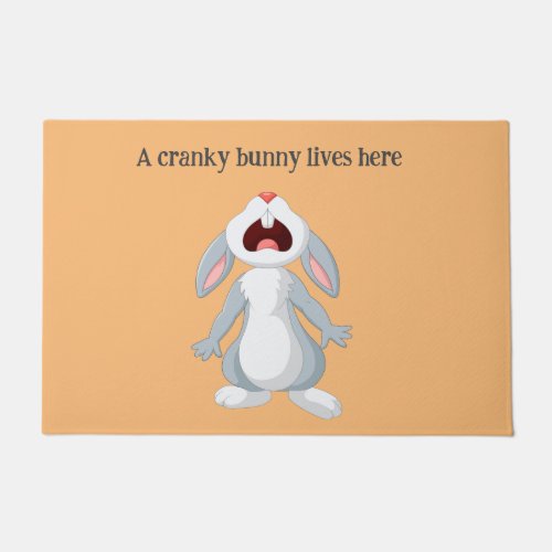 Cranky Rabbit Doormat