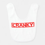 Cranky Stamp Baby Bib