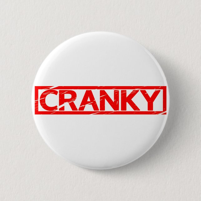 Cranky Stamp Button (Front)