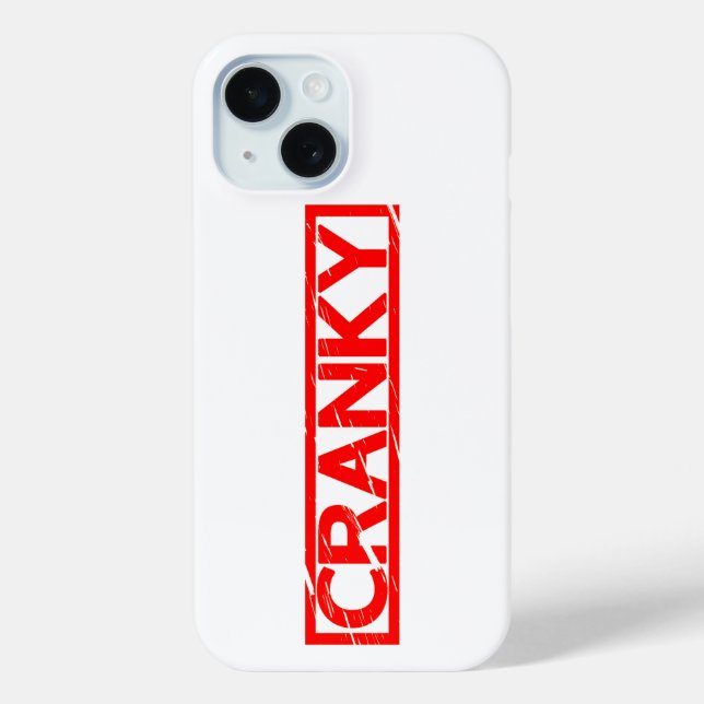Cranky Stamp Case-Mate iPhone Case (Back)