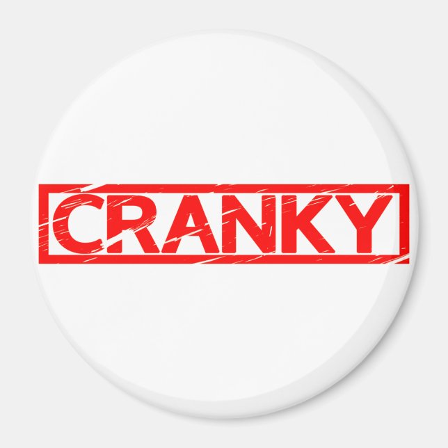 Cranky Stamp Magnet (Front)