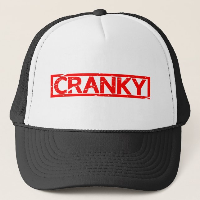 Cranky Stamp Trucker Hat (Front)