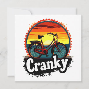 Cranky Sunset Bicycle Tee – Energise Your Ride Thank You Card