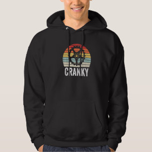 Cranky Vintage Bicycle Bike Rider Cyclist Cycling Hoodie