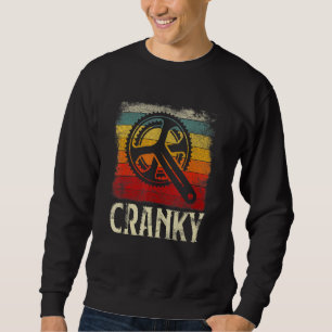 Cranky Vintage Sun Bicycle Cycling Cranky Sweatshirt
