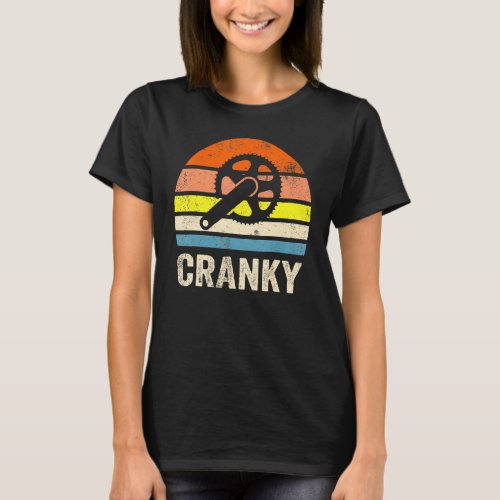 Cranky Vintage Sun Bicycle Cycling Cranky T_Shirt