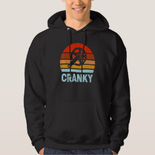 Cranky Vintage Sun Bicycle Cycling Hoodie