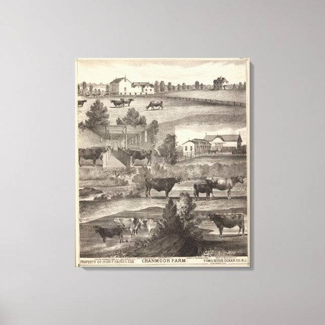Cranmoor Farm, Toms River, NJ Canvas Print (Front)