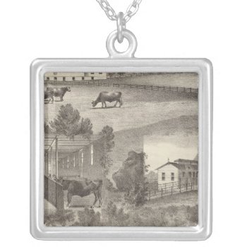 Cranmoor Farm  Toms River  Nj Silver Plated Necklace by davidrumsey at Zazzle